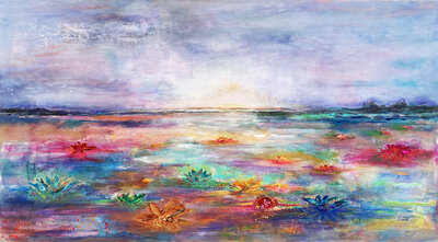 Beautiful dreams  - 180 x 100 cm - Schilderij Landschap