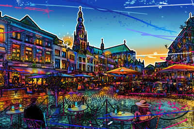 Fotokunstwerk Grote Markt Breda