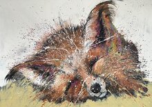 Lazy-fox-140-x-100-cm-Schilderij-vos