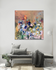 Flowerparty - 100 x 100 cm - Schilderij abstract_8