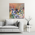 Flowerparty - 100 x 100 cm - Schilderij abstract_8