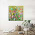 Wild Flower touch - 110 x 110 cm- Schilderij bloemen_8