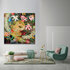 Floral Favors - 200 x 200 cm - Schilderij vrouw_8